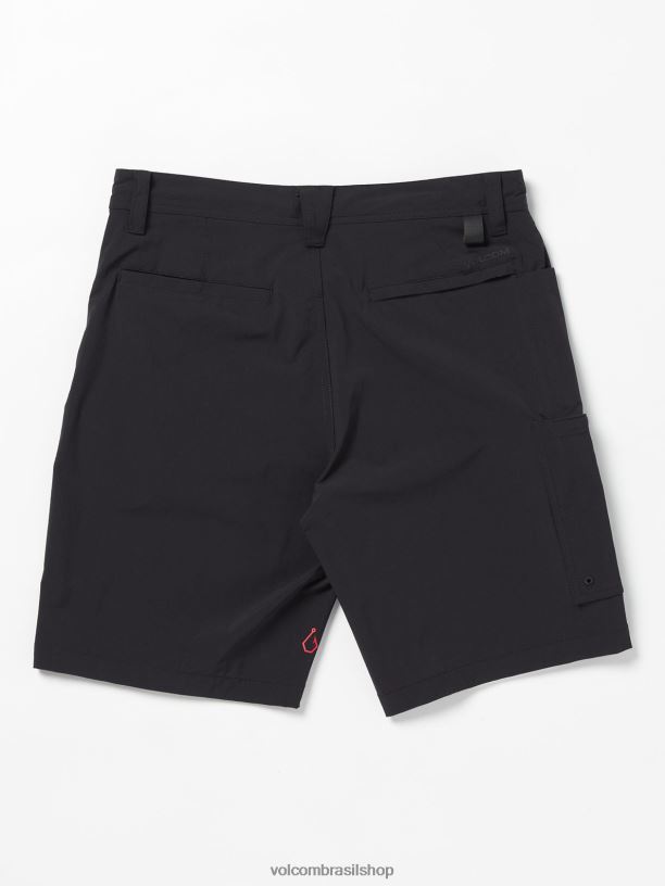 br Volcom homens roupas shorts híbridos balaram stack surf vitals preto 88NNJ222