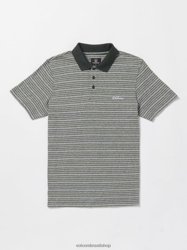 br Volcom homens roupas camisa pólo de pedra estática de manga curta furtividade 88NNJ126