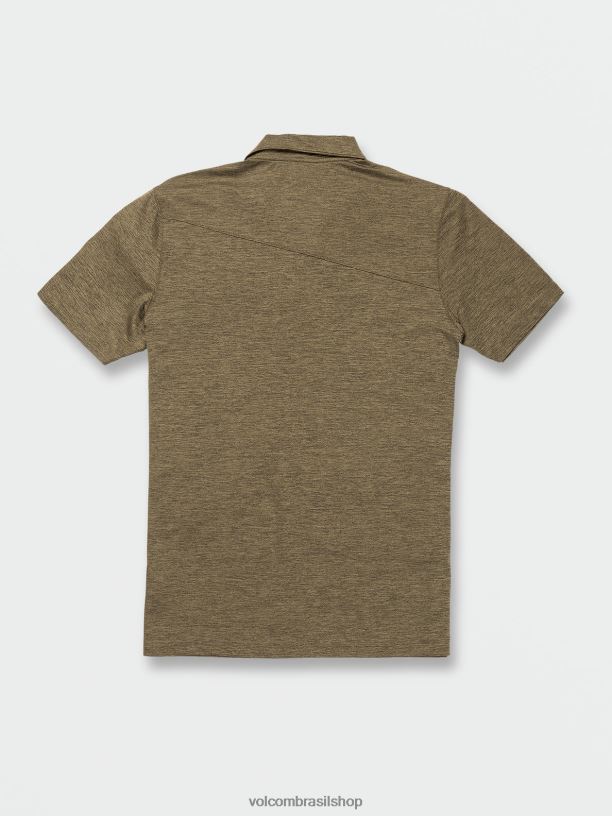 br Volcom homens roupas camisa polo manga curta hazard pro Moinho Velho 88NNJ168