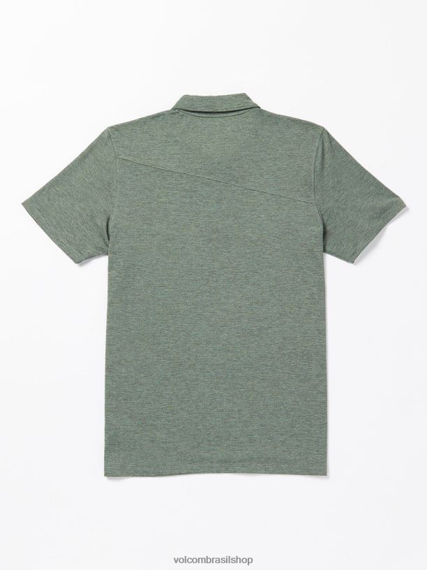 br Volcom homens roupas camisa polo manga curta hazard pro agave 88NNJ127