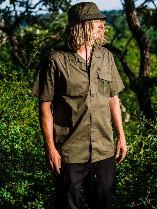 br Volcom homens roupas skate vitals camisa manga curta alec majerus musgo de inverno 88NNJ153