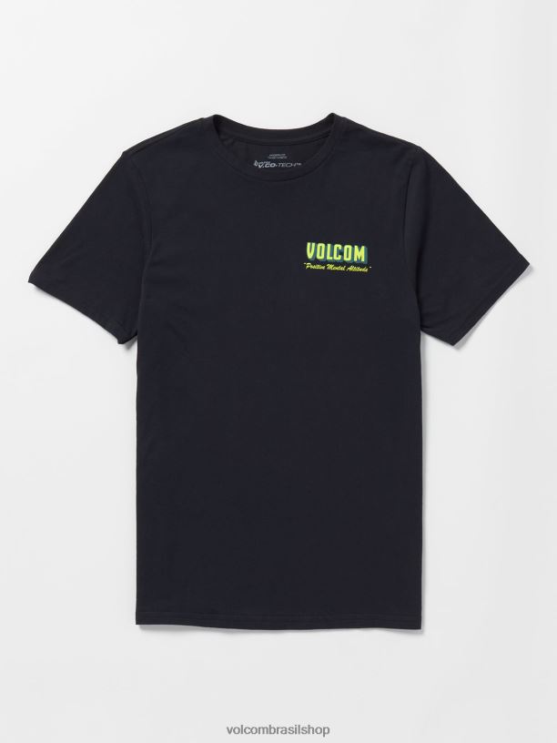 br Volcom homens roupas camiseta de manga curta altistone tech preto 88NNJ40
