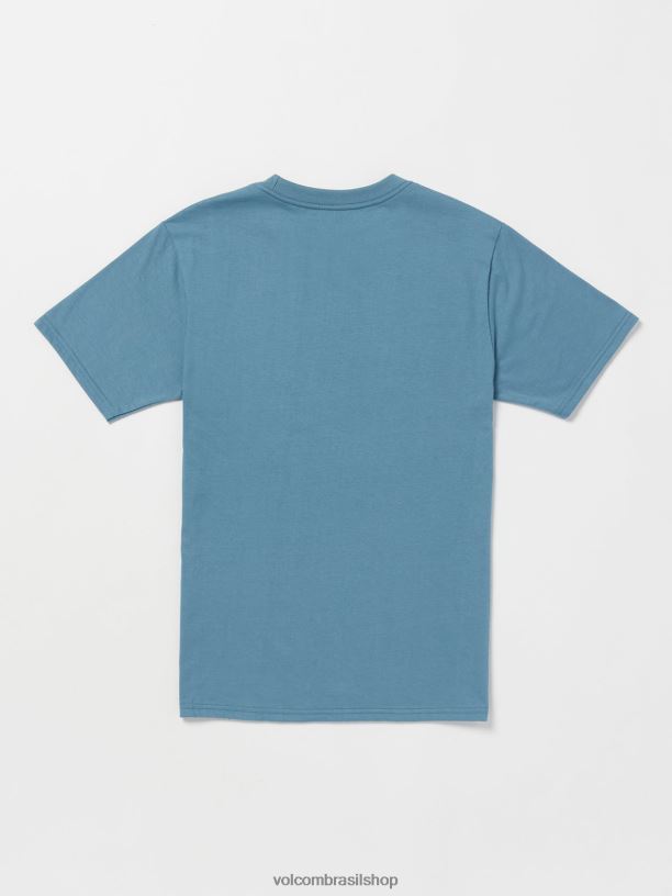 br Volcom homens roupas camiseta de manga curta neweuro cume índigo 88NNJ38