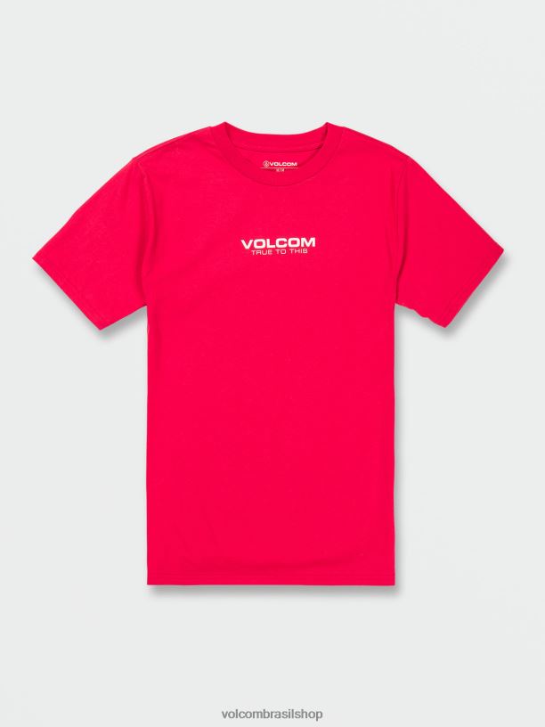 br Volcom homens roupas camiseta de manga curta neweuro fita vermelha 88NNJ8