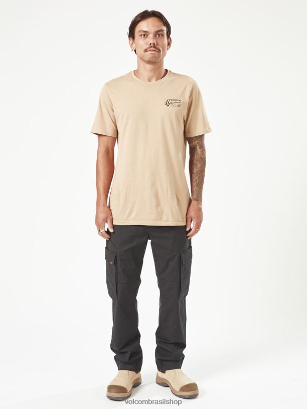 br Volcom homens roupas camiseta de manga curta para trabalho cascalho 88NNJ62