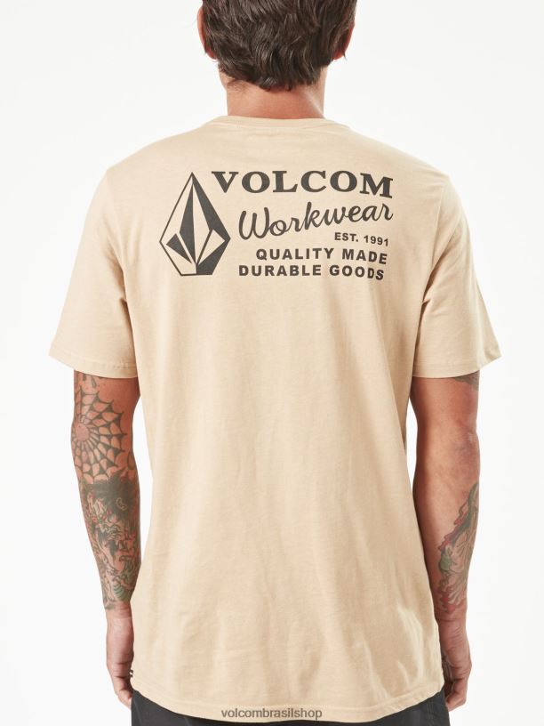 br Volcom homens roupas camiseta de manga curta para trabalho cascalho 88NNJ62