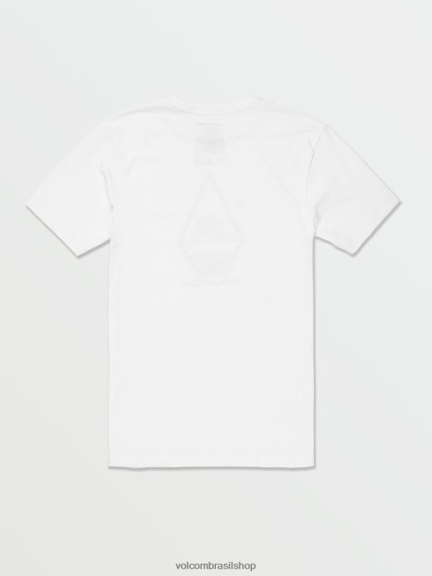 br Volcom homens roupas camiseta manga curta california branco 88NNJ97