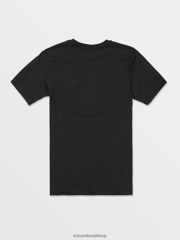 br Volcom homens roupas camiseta manga curta california preto 88NNJ98