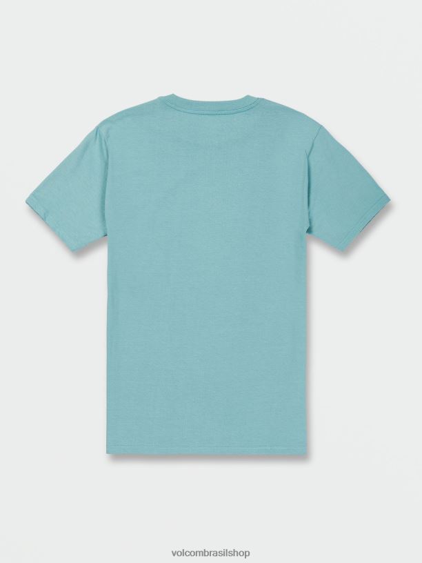 br Volcom homens roupas camiseta manga curta circle stone cali urze azul 88NNJ117
