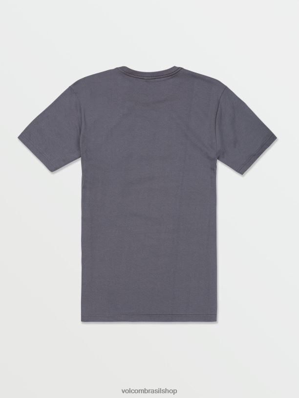 br Volcom homens roupas camiseta manga curta colorado ardósia escura 88NNJ105