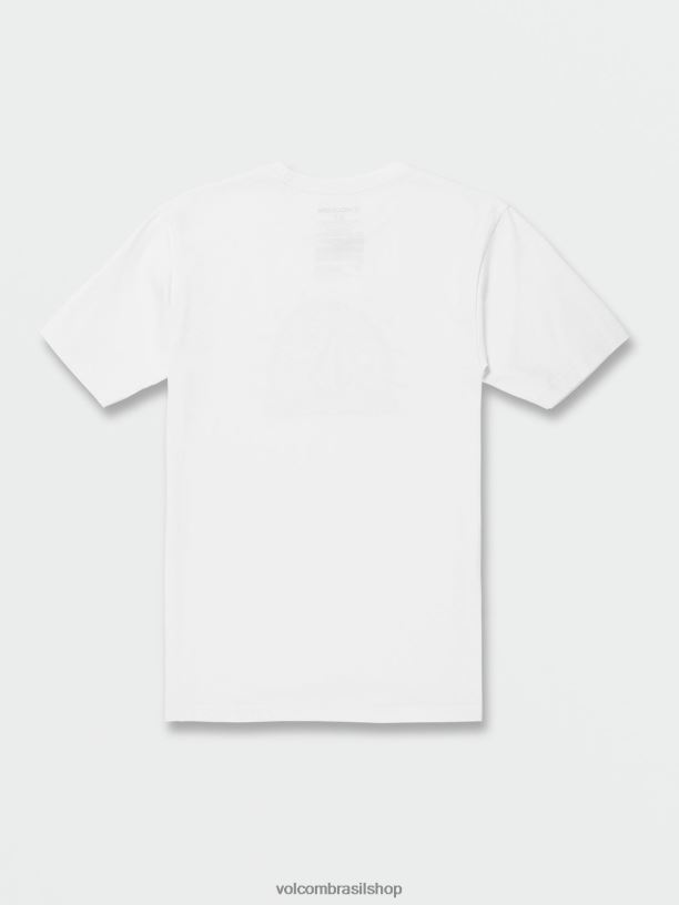 br Volcom homens roupas camiseta manga curta huskerdont branco 88NNJ89