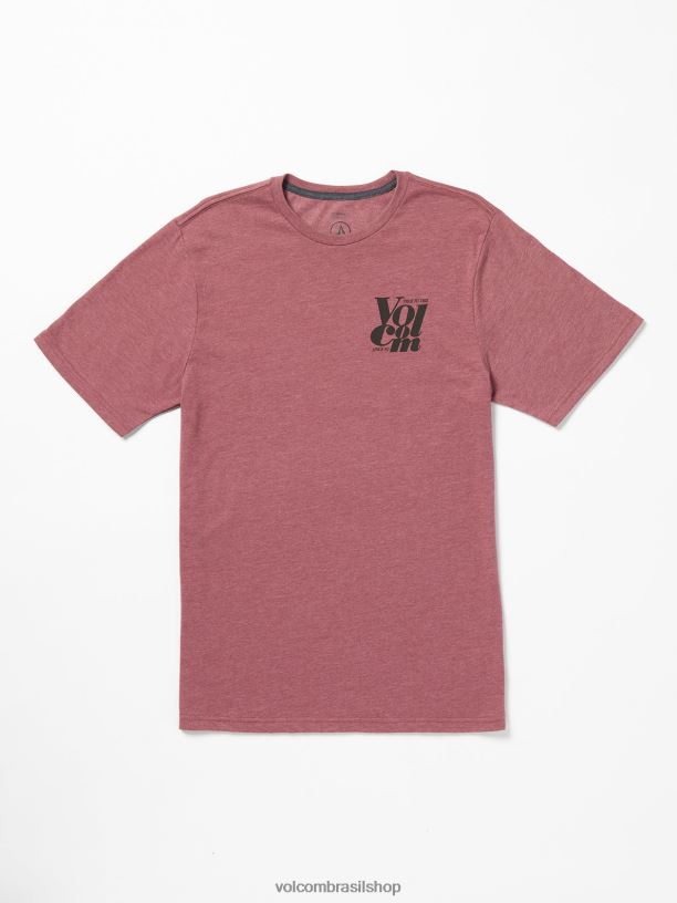 br Volcom homens roupas camiseta manga curta jogo de palavras urze sangue de boi 88NNJ21