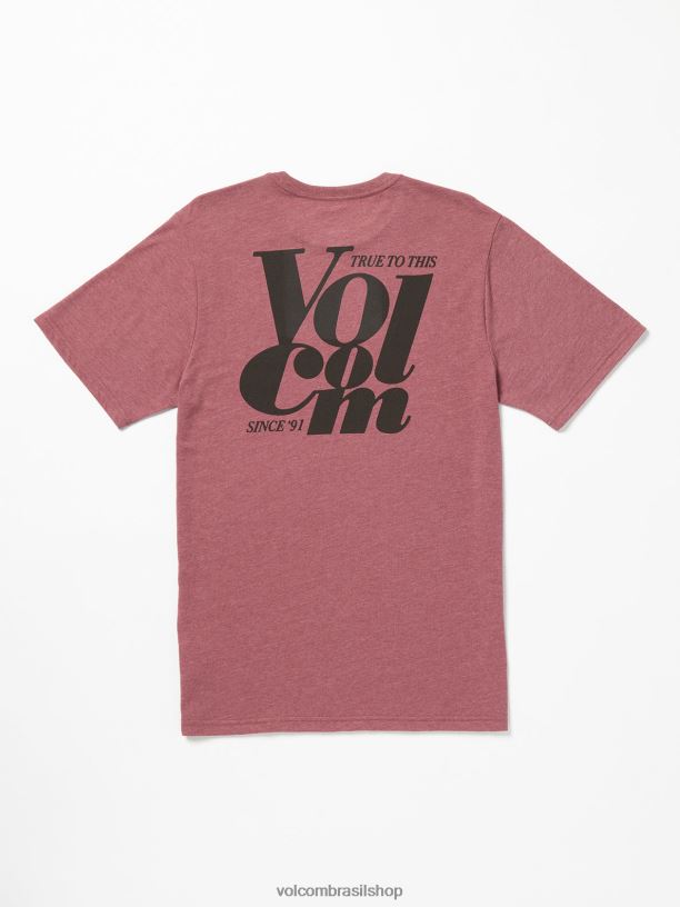 br Volcom homens roupas camiseta manga curta jogo de palavras urze sangue de boi 88NNJ21