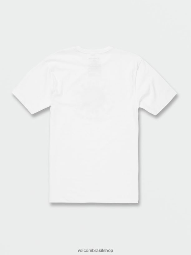 br Volcom homens roupas camiseta manga curta las vegas branco 88NNJ103