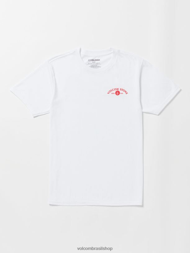 br Volcom homens roupas camiseta manga curta marcher branco 88NNJ28