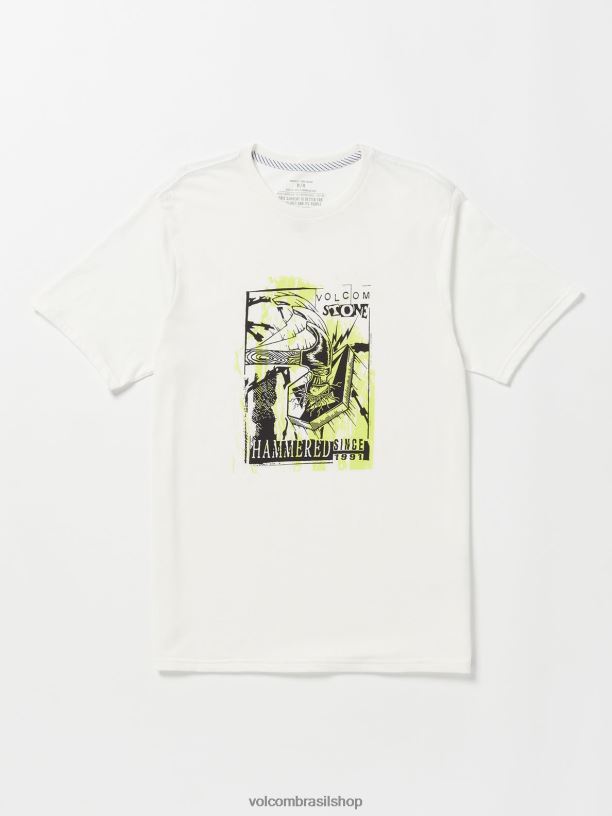 br Volcom homens roupas camiseta manga curta martelada off white 88NNJ25