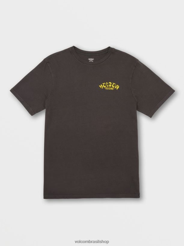 br Volcom homens roupas camiseta manga curta venice vintage azul 88NNJ3