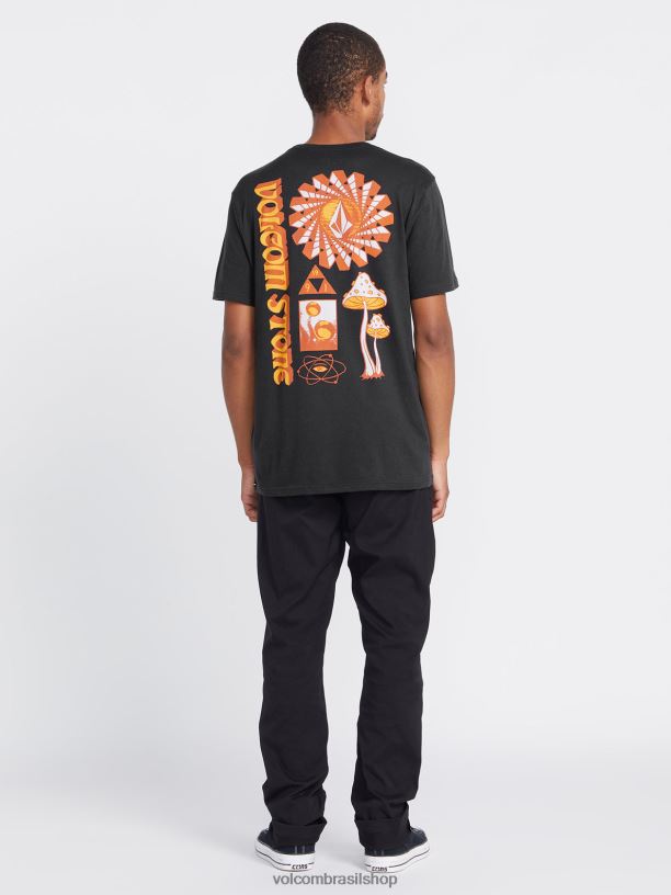br Volcom homens roupas fazenda para fios molchat camiseta de manga curta furtividade 88NNJ42