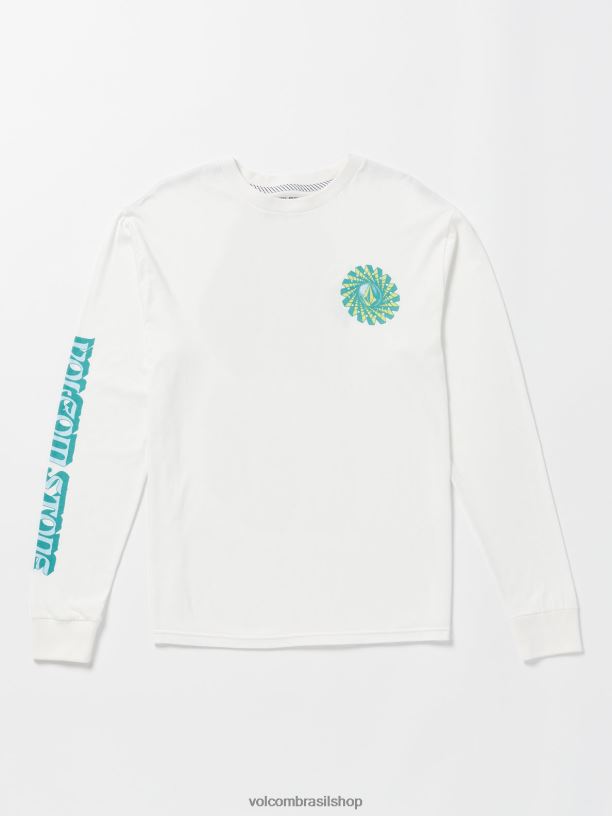 br Volcom homens roupas fazenda para fios molchat camiseta de manga longa off white 88NNJ37