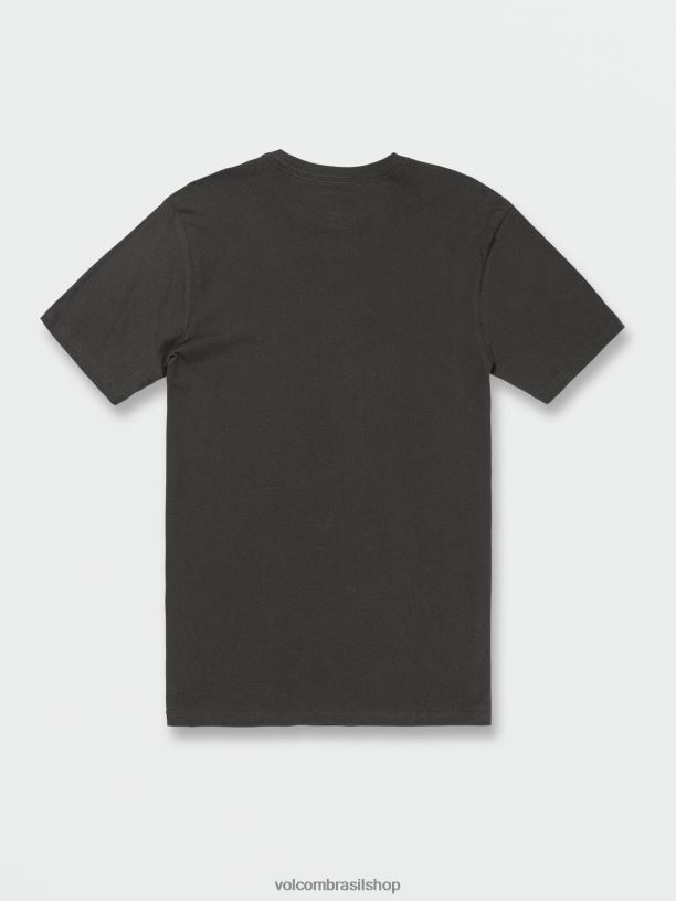 br Volcom homens roupas fazenda para fios t-shirt de manga curta submersa preto vintage 88NNJ119