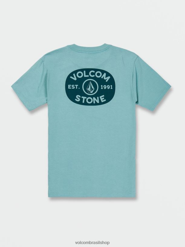 br Volcom homens roupas produzir camiseta de manga curta cali urze azul 88NNJ88