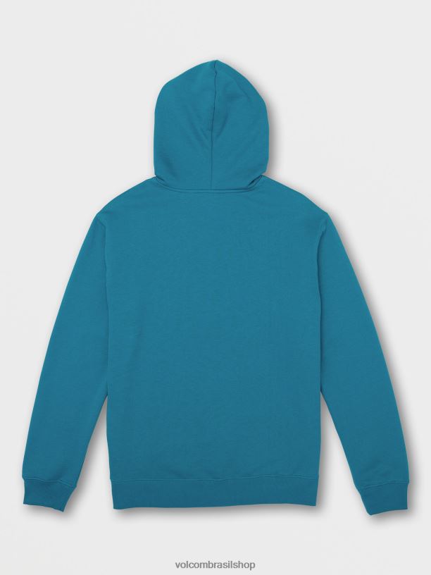 br Volcom homens roupas moletom com capuz strike oceano verde-azulado 88NNJ182