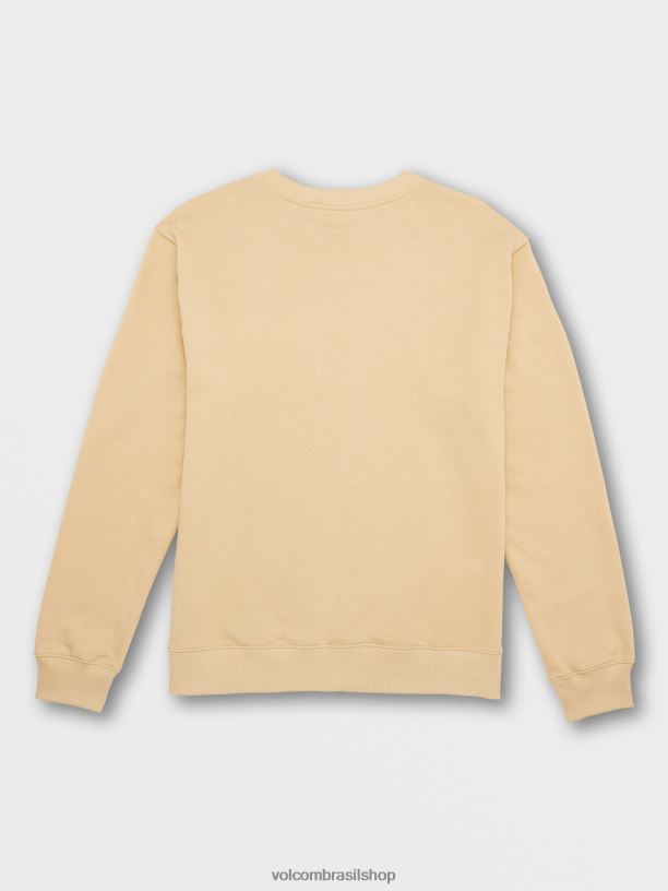 br Volcom homens roupas produzir camisola da tripulação amêndoa 88NNJ180