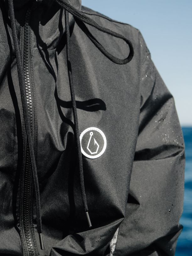 br Volcom homens roupas jaqueta balaram stack surf vitals preto 88NNJ188