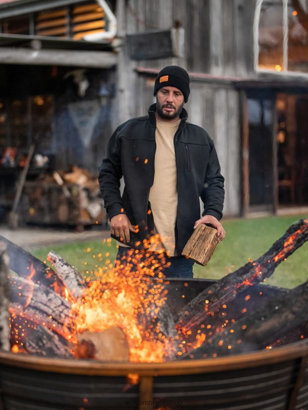 br Volcom homens roupas jaqueta de lã colada para roupas de trabalho preto 88NNJ192