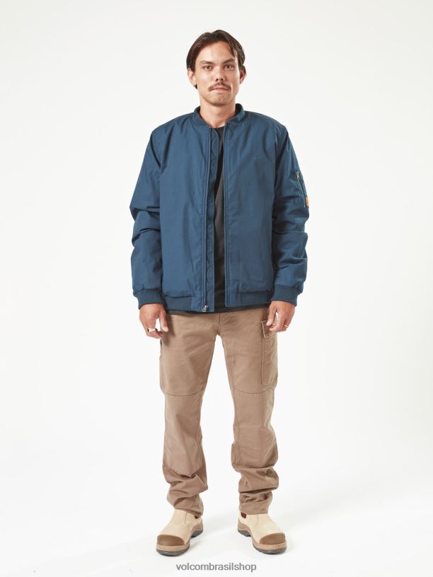 br Volcom homens roupas jaqueta de trabalho marinha 88NNJ194