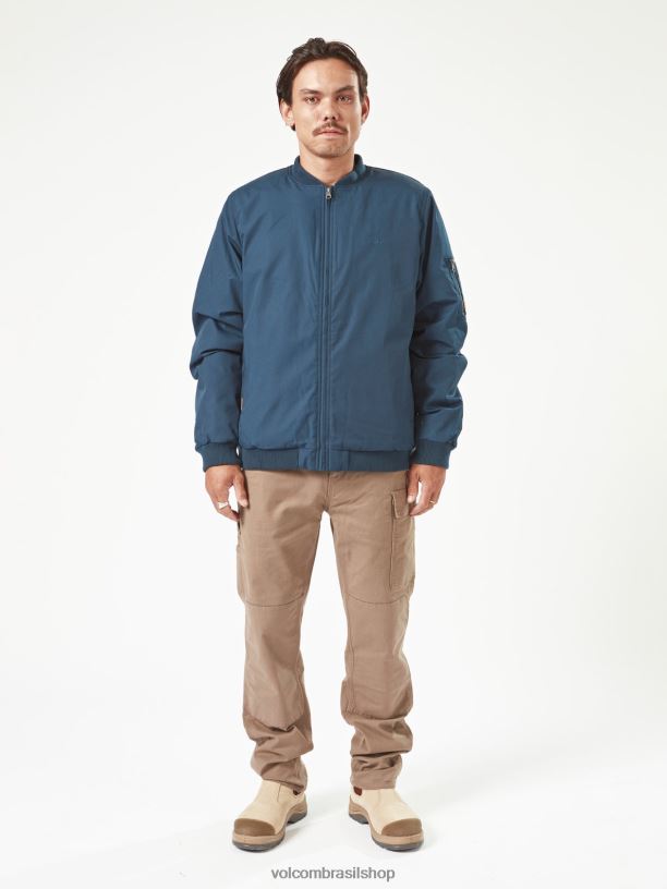 br Volcom homens roupas jaqueta de trabalho marinha 88NNJ194