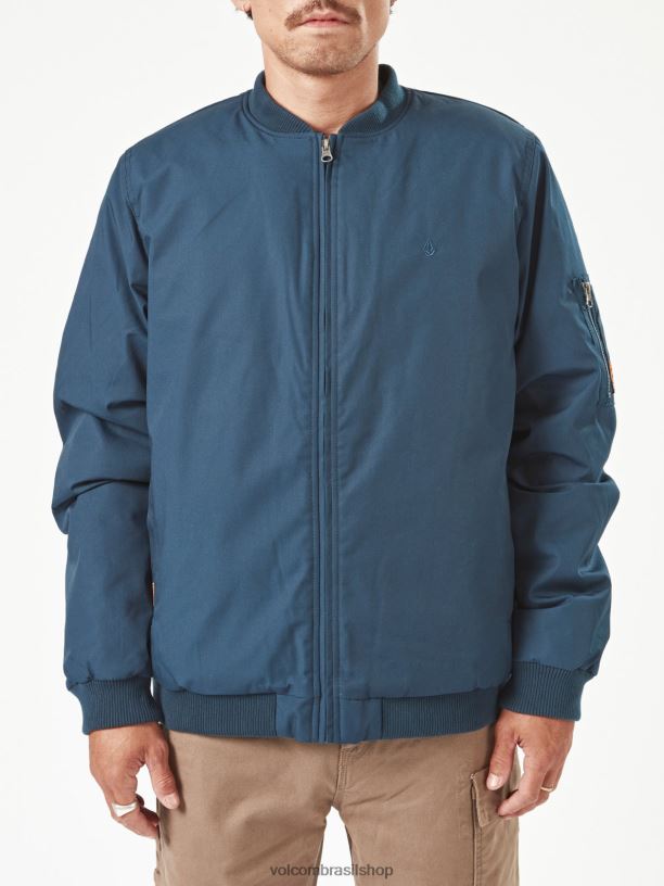 br Volcom homens roupas jaqueta de trabalho marinha 88NNJ194