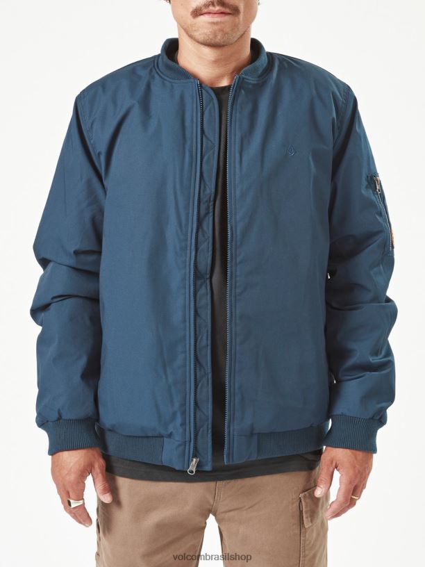 br Volcom homens roupas jaqueta de trabalho marinha 88NNJ194