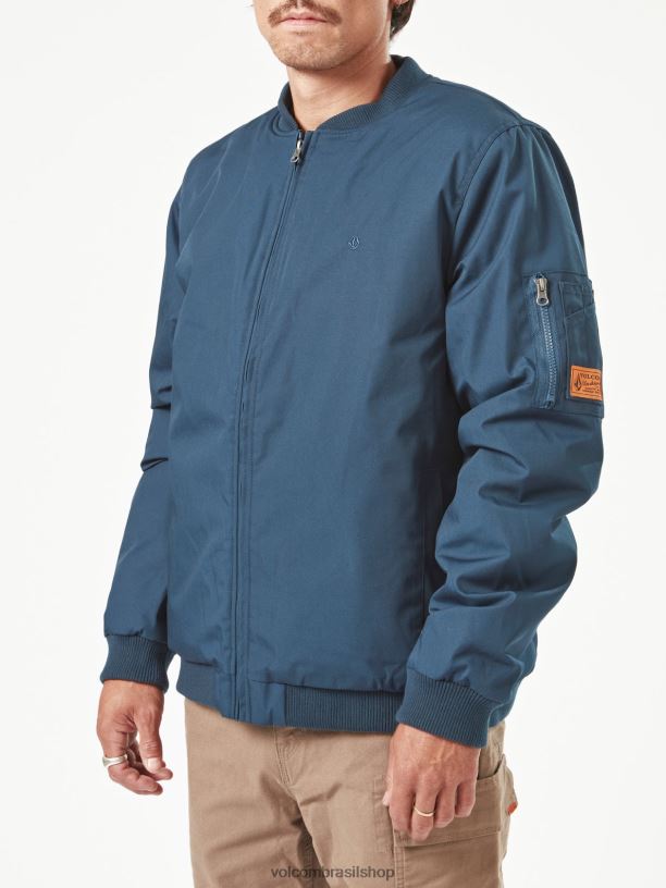 br Volcom homens roupas jaqueta de trabalho marinha 88NNJ194