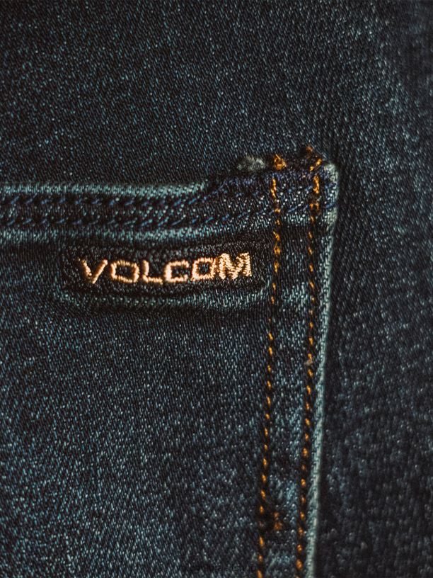 br Volcom homens roupas calça jeans vorta vintage azul 88NNJ346