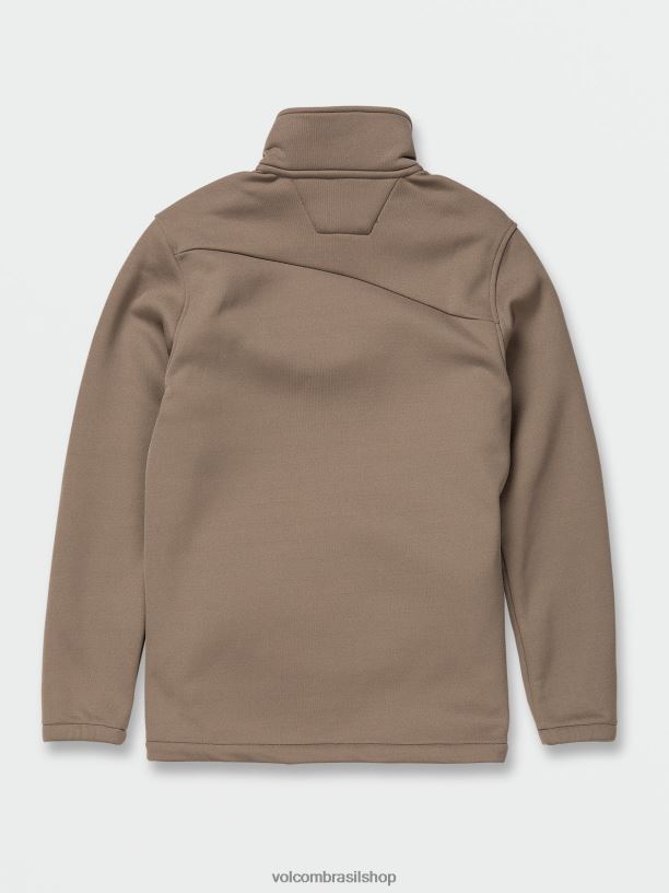 br Volcom homens roupas pulôver de lã com zíper lateral para trabalho rajado 88NNJ170