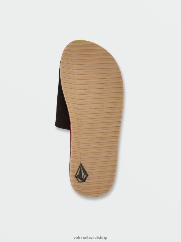 br Volcom homens calçados sandálias deslizantes reclináveis fita vermelha 88NNJ598