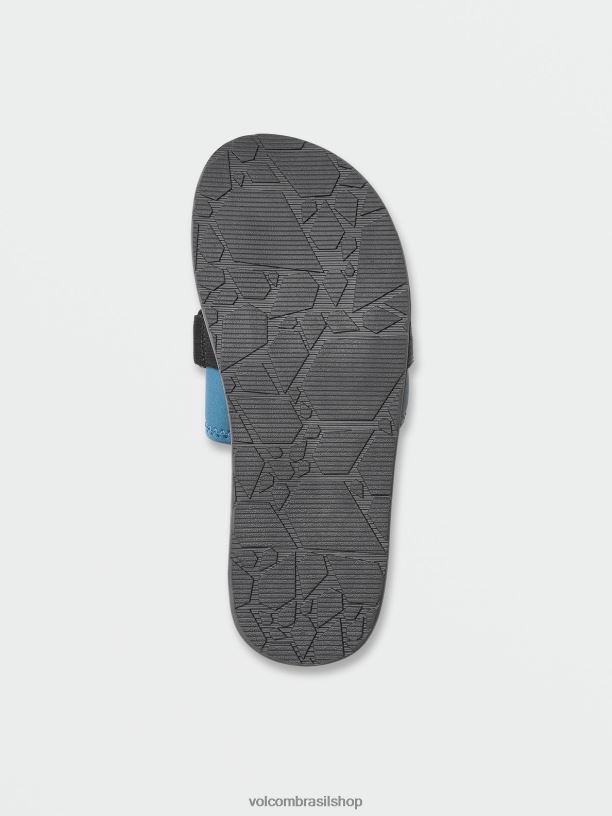 br Volcom homens calçados sandálias reclináveis ​​ecológicas marinha 88NNJ616