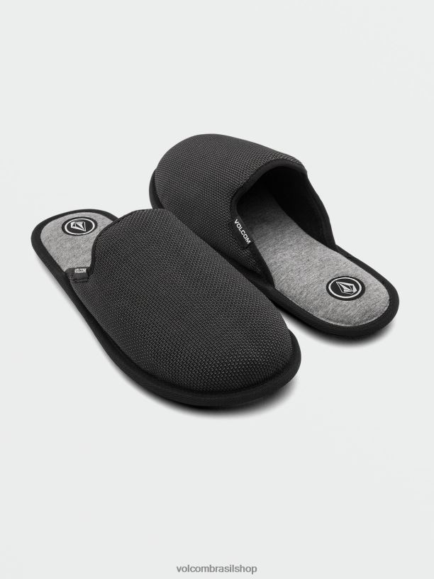 br Volcom homens calçados Sandálias Stoney Motel cinza escuro 88NNJ634