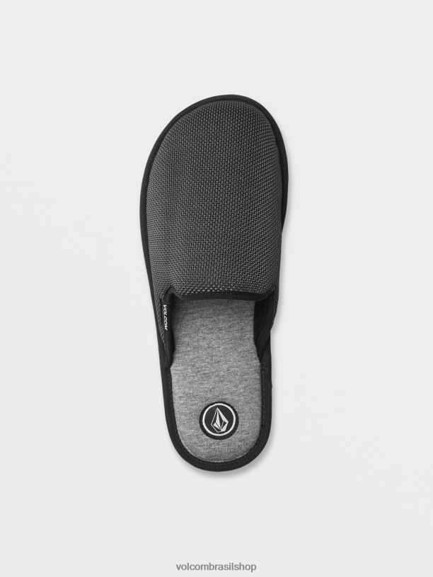 br Volcom homens calçados Sandálias Stoney Motel cinza escuro 88NNJ634