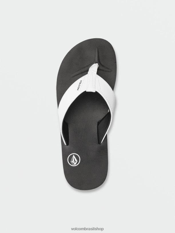 br Volcom homens calçados sandália Victor - branca nova moda 88NNJ590