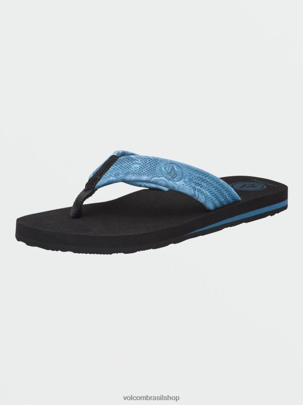 br Volcom homens calçados sandálias daycation índigo envelhecido 88NNJ615
