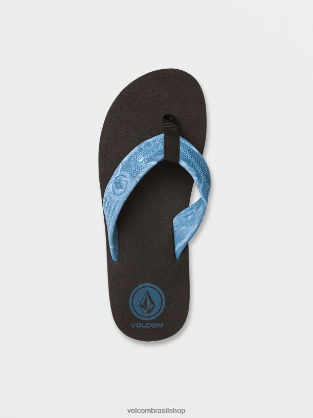 br Volcom homens calçados sandálias daycation índigo envelhecido 88NNJ615
