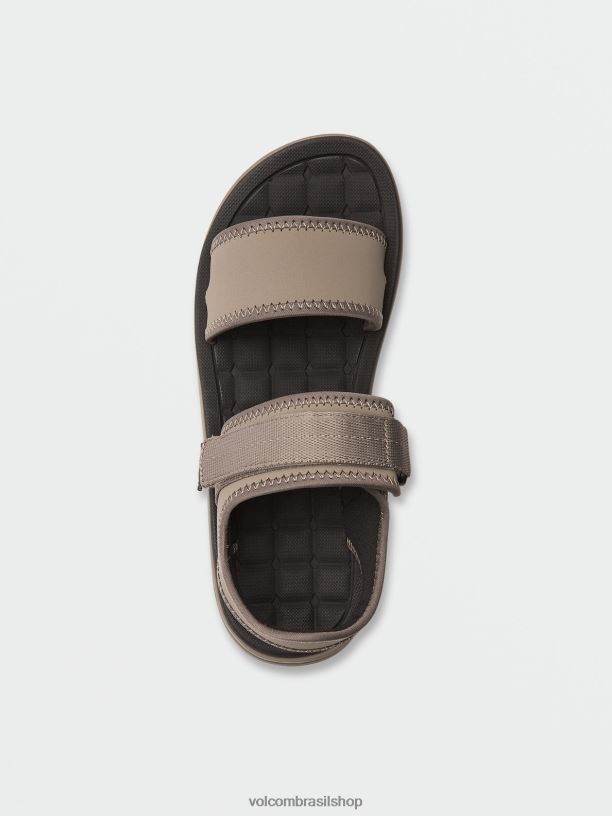 br Volcom homens calçados sandálias esportivas v.co draft caqui 88NNJ617