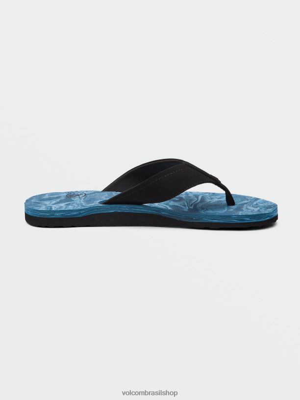 br Volcom homens calçados sandálias vencedoras índigo envelhecido 88NNJ614