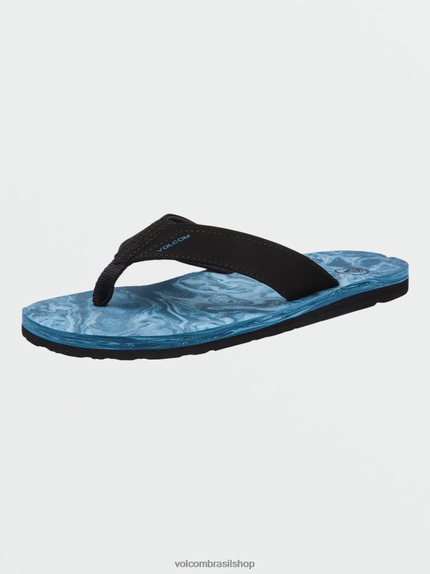 br Volcom homens calçados sandálias vencedoras índigo envelhecido 88NNJ614