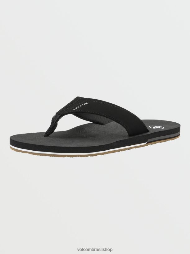 br Volcom homens calçados sandálias vencedoras preto 88NNJ580