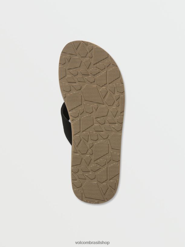 br Volcom homens calçados sandálias vencedoras preto 88NNJ580