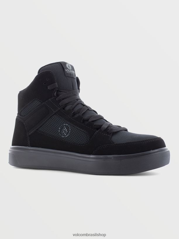 br Volcom homens calçados roupa de trabalho evoluir sapatos de cano alto preto 88NNJ630