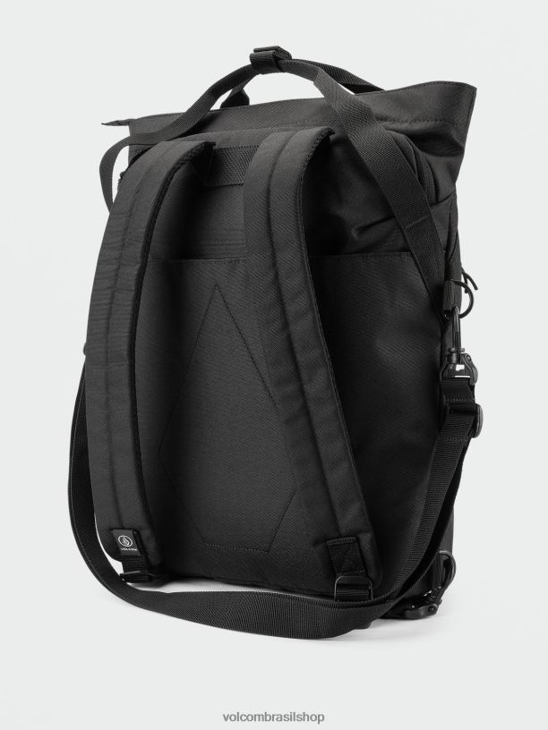 br Volcom mulheres acessórios mochila poli de viagem de um dia preto 88NNJ980